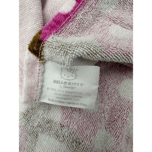 Hello Kitty Baby Towel with Hood Towel Wrap 46 x 23 Bath Towel Multicolored OS - Picture 12 of 12